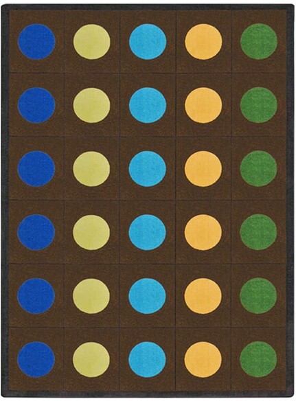 Joy Carpets Kid Essentials Lots of Dots Earthtone